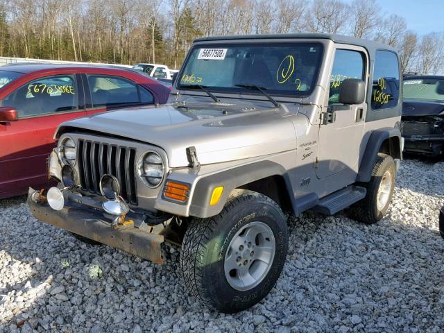 1J4FA49S31P373944 - 2001 JEEP WRANGLER / GRAY photo 2