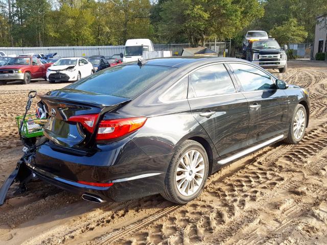 5NPE34AF2FH035562 - 2015 HYUNDAI SONATA SPO BLACK photo 4