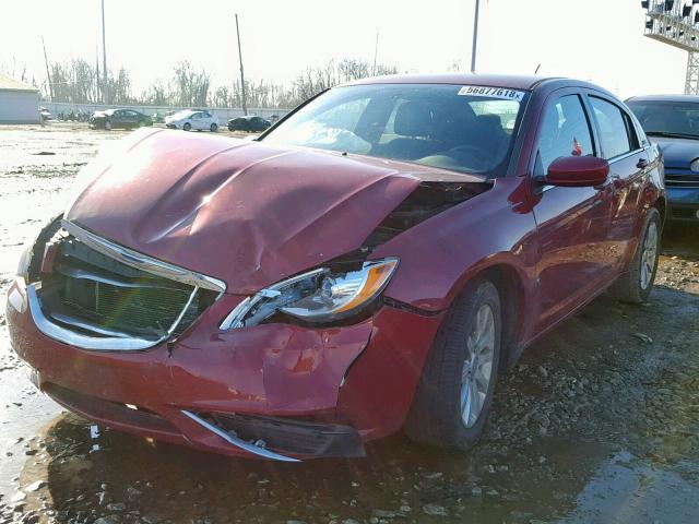 1C3CCBBBXDN550463 - 2013 CHRYSLER 200 TOURIN MAROON photo 2