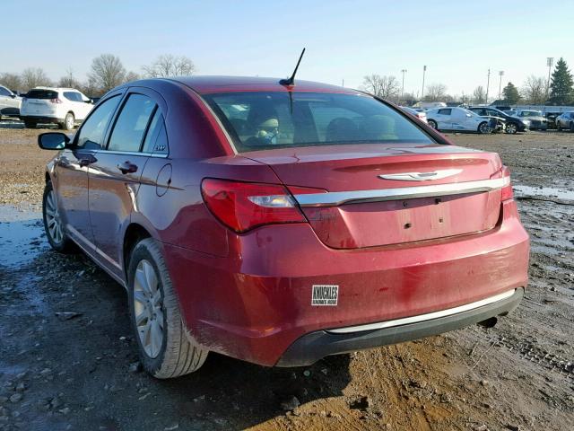 1C3CCBBBXDN550463 - 2013 CHRYSLER 200 TOURIN MAROON photo 3