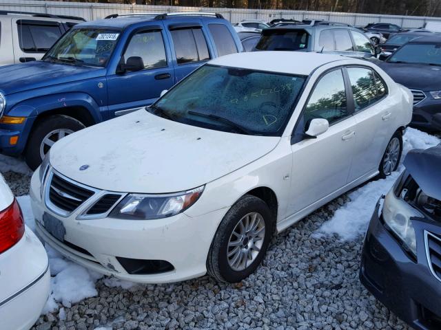 YS3FB49YX81009033 - 2008 SAAB 9-3 2.0T WHITE photo 2