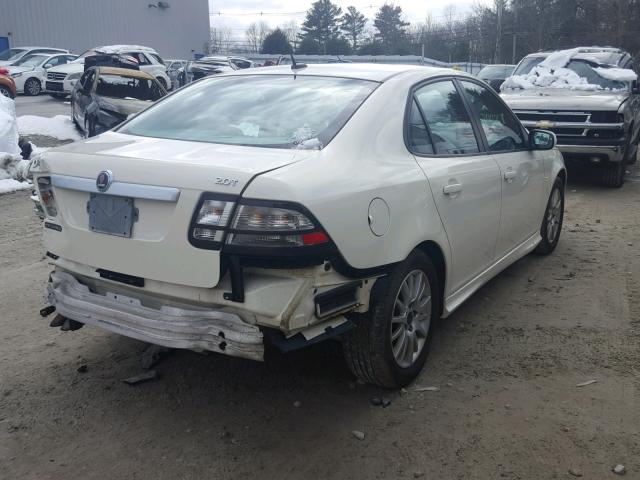 YS3FB49YX81009033 - 2008 SAAB 9-3 2.0T WHITE photo 4