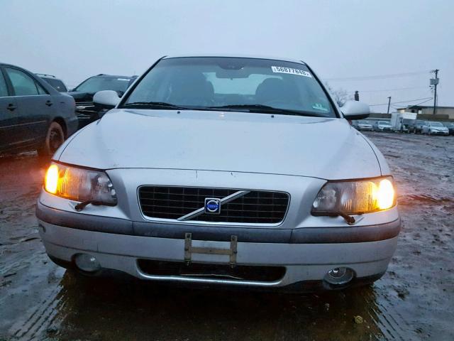YV1RS58D432275931 - 2003 VOLVO S60 2.4T SILVER photo 9
