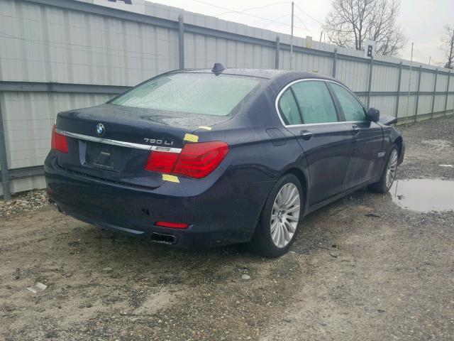 WBAKC8C53AC430284 - 2010 BMW 750 LI BLUE photo 4