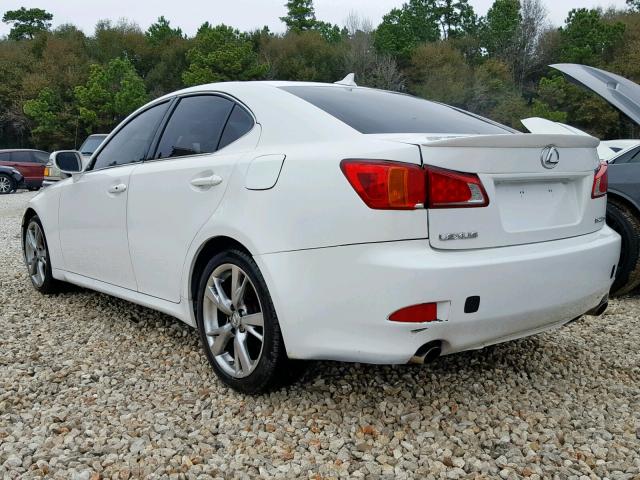 JTHBK262292089559 - 2009 LEXUS IS 250 WHITE photo 3