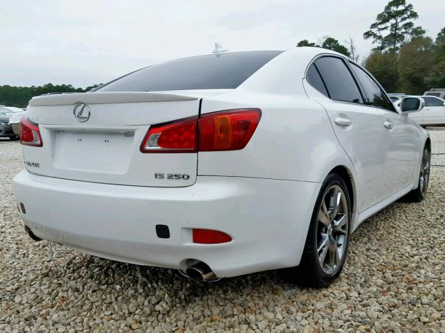 JTHBK262292089559 - 2009 LEXUS IS 250 WHITE photo 4