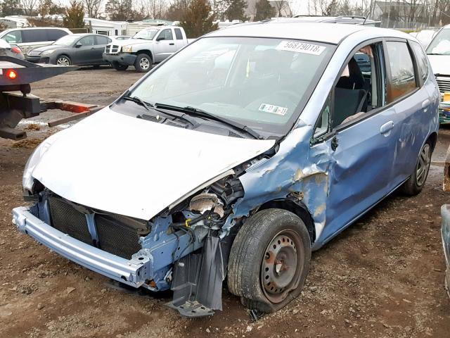 JHMGD38448S002344 - 2008 HONDA FIT BLUE photo 2