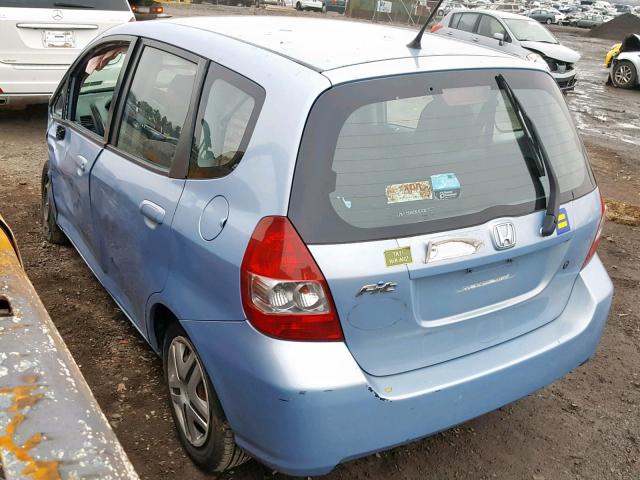 JHMGD38448S002344 - 2008 HONDA FIT BLUE photo 3