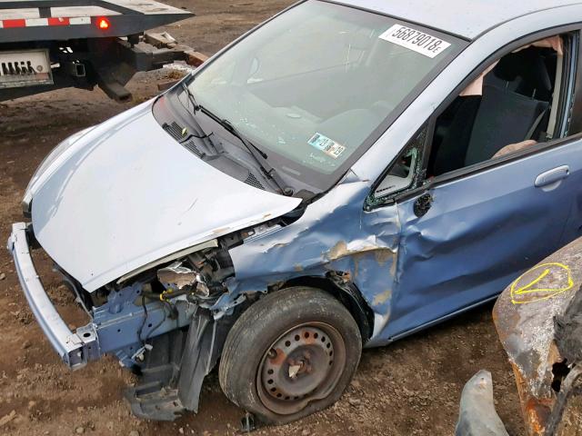 JHMGD38448S002344 - 2008 HONDA FIT BLUE photo 9