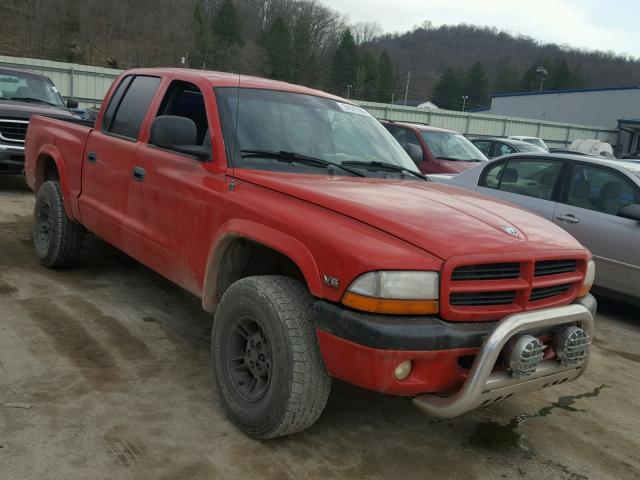 1B7GG2AX8YS724021 - 2000 DODGE DAKOTA QUA RED photo 1