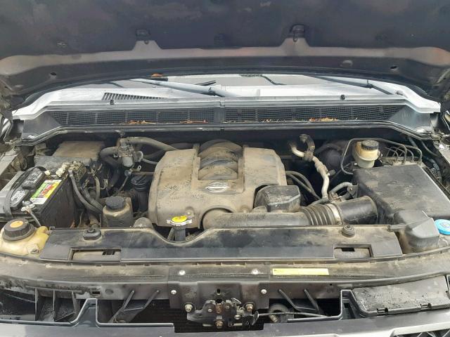 1N6AA06B34N521276 - 2004 NISSAN TITAN XE BLACK photo 7