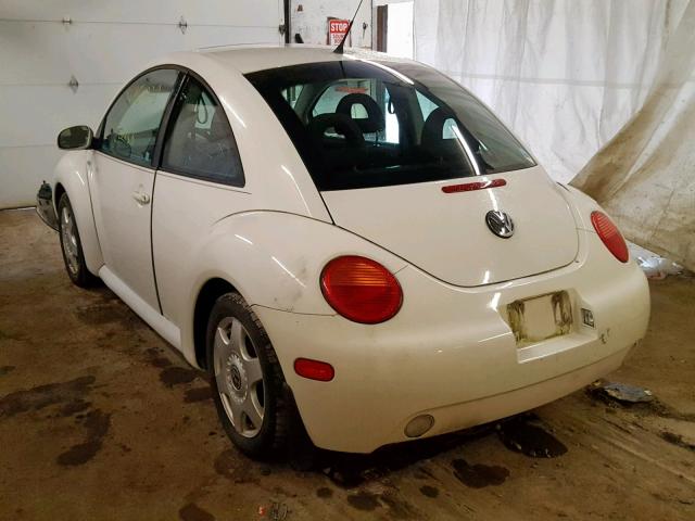 3VWCP21C21M480258 - 2001 VOLKSWAGEN NEW BEETLE WHITE photo 3