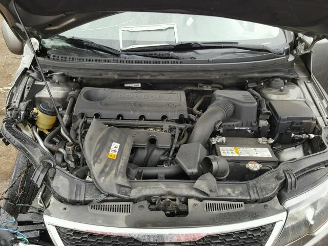 KNAFU5A20D5654255 - 2013 KIA FORTE EX GRAY photo 7