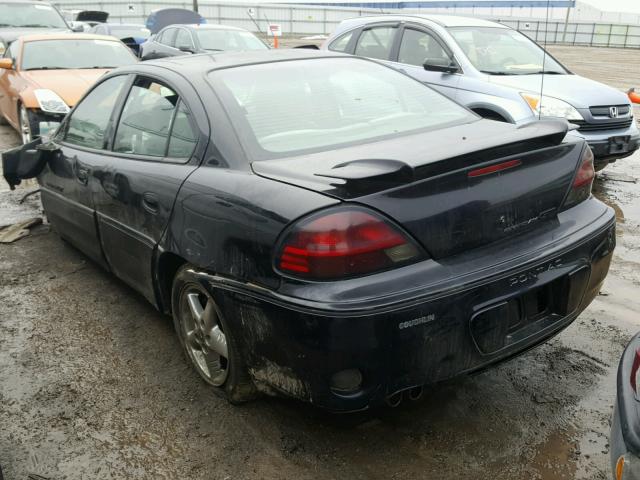 1G2NW52E7XM936893 - 1999 PONTIAC GRAND AM G BLACK photo 3