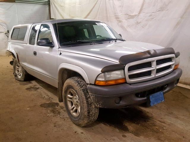 1D7HG12X63S198919 - 2003 DODGE DAKOTA SXT SILVER photo 1