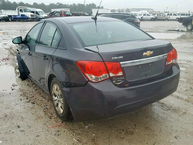 1G1PA5SH7E7226412 - 2014 CHEVROLET CRUZE LS GRAY photo 3