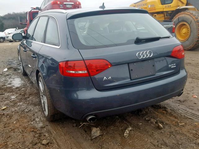 WAU4FAFL8AA081880 - 2010 AUDI A4 PRESTIG BLUE photo 3