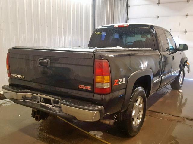 2GTEK19T421340620 - 2002 GMC NEW SIERRA BLACK photo 4