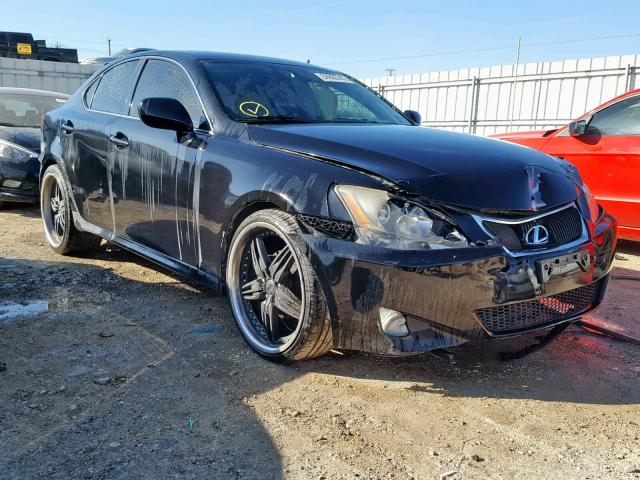 JTHBK262975026597 - 2007 LEXUS IS 250 BLACK photo 1