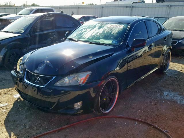 JTHBK262975026597 - 2007 LEXUS IS 250 BLACK photo 2