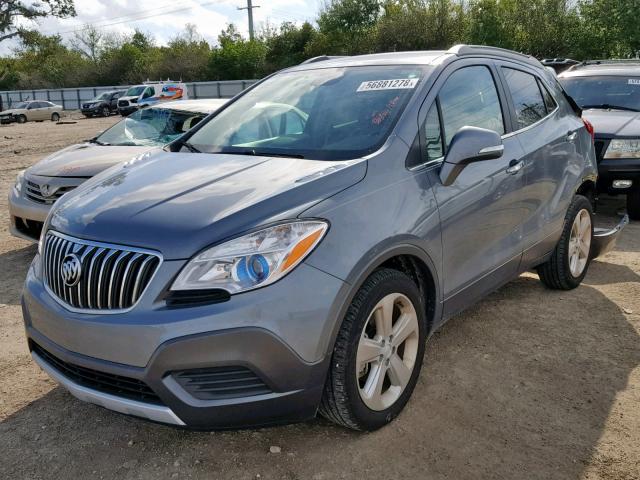 KL4CJASB4FB044850 - 2015 BUICK ENCORE GRAY photo 2