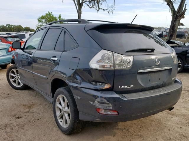 2T2HK31U88C080399 - 2008 LEXUS RX 350 BLACK photo 3