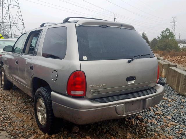 1B4HR28NX1F579367 - 2001 DODGE DURANGO SILVER photo 3