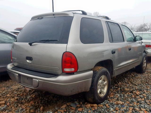 1B4HR28NX1F579367 - 2001 DODGE DURANGO SILVER photo 4