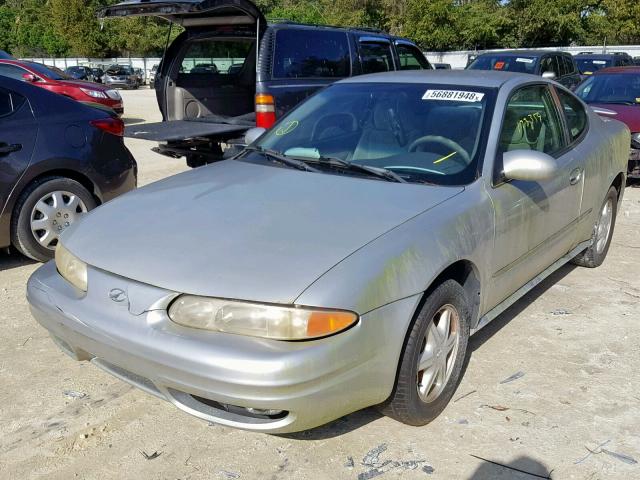 1G3NL12FX2C205623 - 2002 OLDSMOBILE ALERO GL SILVER photo 2