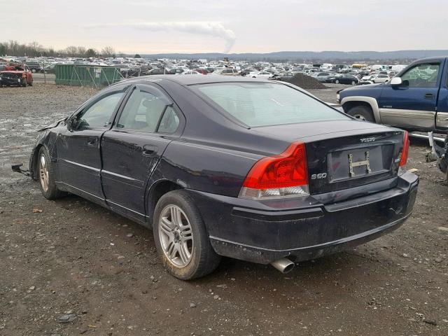 YV1RS592262537446 - 2006 VOLVO S60 2.5T BLACK photo 3