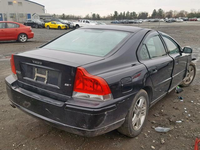 YV1RS592262537446 - 2006 VOLVO S60 2.5T BLACK photo 4