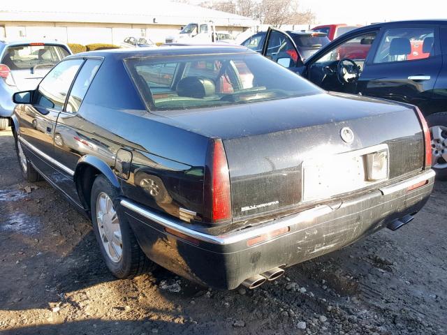 1G6EL12Y1TU603402 - 1996 CADILLAC ELDORADO BLACK photo 3