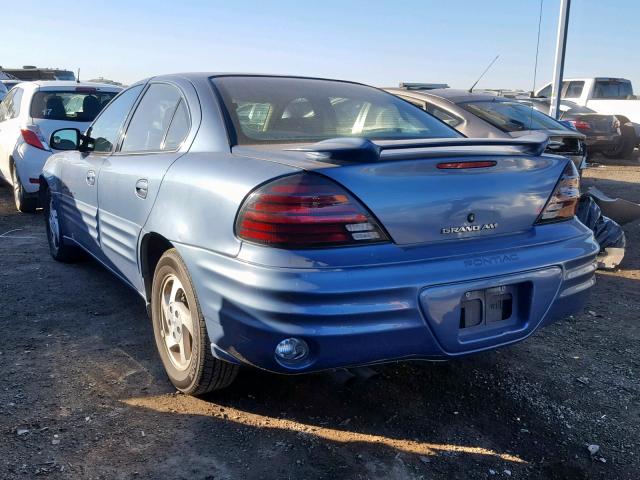 1G2NE52E6XM809538 - 1999 PONTIAC GRAND AM S BLUE photo 3