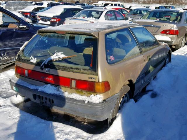 2HGED6357KH530339 - 1989 HONDA CIVIC DX TAN photo 4