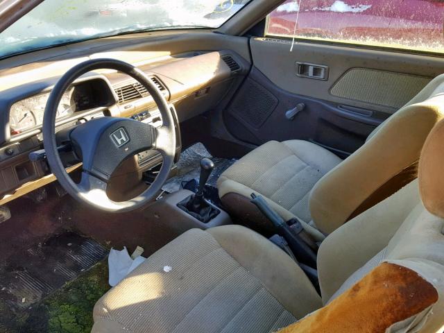 2HGED6357KH530339 - 1989 HONDA CIVIC DX TAN photo 5