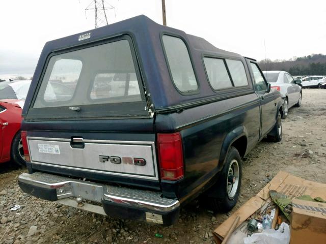 1FTBR10A7JUD31746 - 1988 FORD RANGER BLUE photo 4