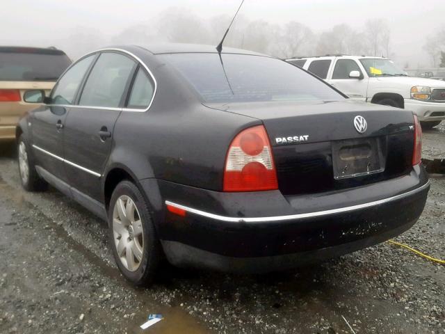 WVWRH63B83P245480 - 2003 VOLKSWAGEN PASSAT GLX BLACK photo 3