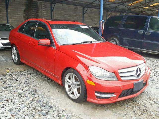 WDDGF4HB2DA766926 - 2013 MERCEDES-BENZ C 250 RED photo 1