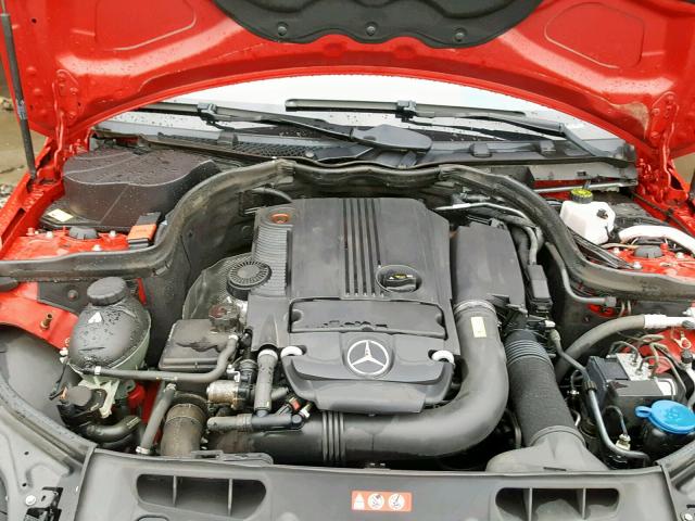 WDDGF4HB2DA766926 - 2013 MERCEDES-BENZ C 250 RED photo 7