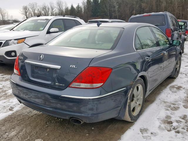 JH4KB16575C005132 - 2005 ACURA RL GRAY photo 4