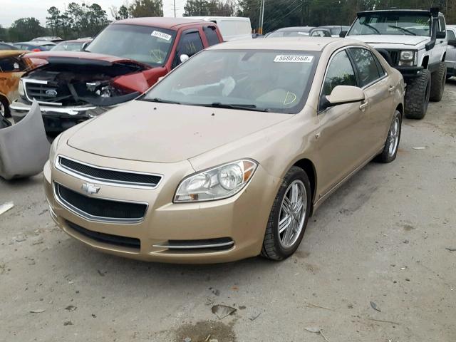 1G1ZH57BX8F175491 - 2008 CHEVROLET MALIBU 1LT BEIGE photo 2