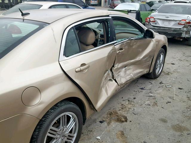 1G1ZH57BX8F175491 - 2008 CHEVROLET MALIBU 1LT BEIGE photo 9