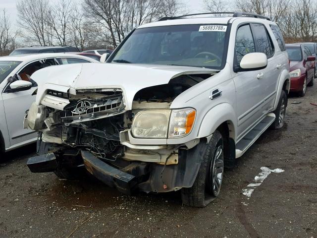 5TDBT48A06S263759 - 2006 TOYOTA SEQUOIA LI WHITE photo 2