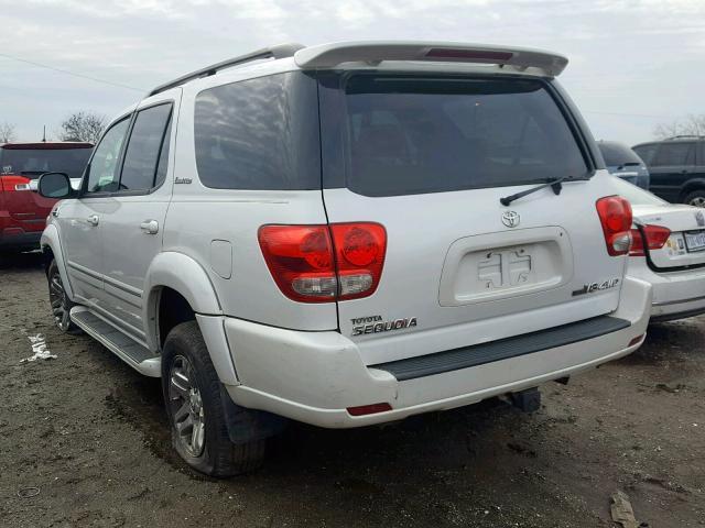 5TDBT48A06S263759 - 2006 TOYOTA SEQUOIA LI WHITE photo 3