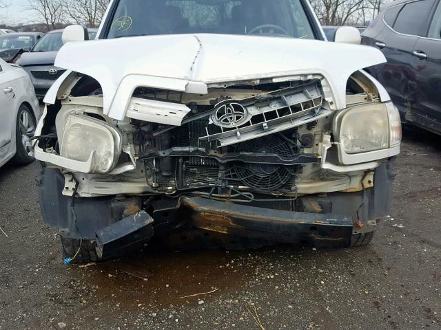 5TDBT48A06S263759 - 2006 TOYOTA SEQUOIA LI WHITE photo 9