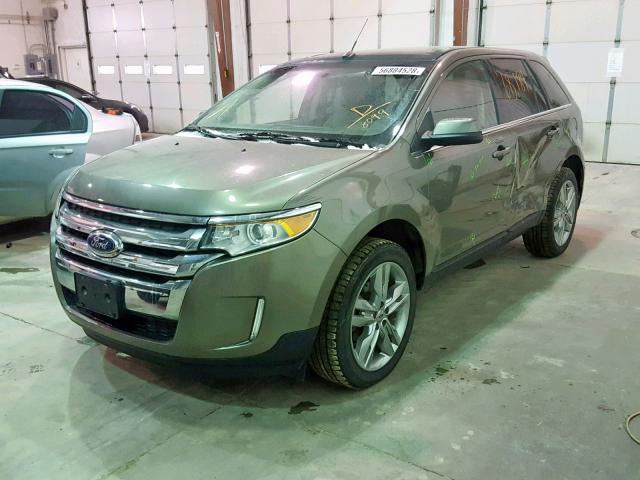 2FMDK3KC4DBB58099 - 2013 FORD EDGE LIMIT GRAY photo 2