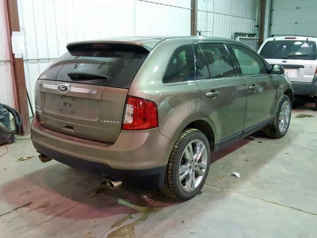 2FMDK3KC4DBB58099 - 2013 FORD EDGE LIMIT GRAY photo 4