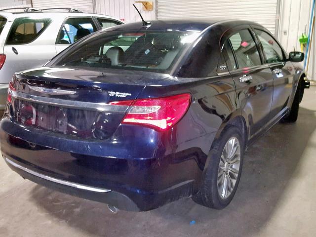 1C3CCBCG5CN326719 - 2012 CHRYSLER 200 LIMITE BLUE photo 4