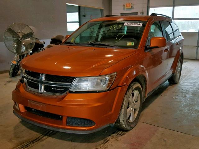 3D4PG1FG4BT511675 - 2011 DODGE JOURNEY MA ORANGE photo 2