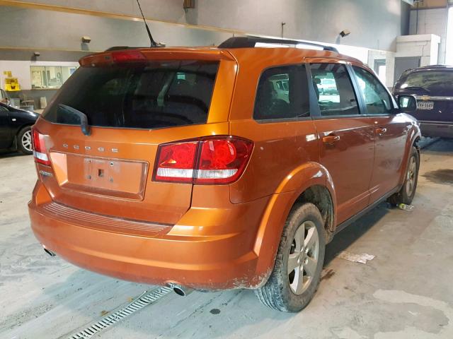 3D4PG1FG4BT511675 - 2011 DODGE JOURNEY MA ORANGE photo 4